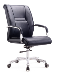 EXE LOW BACK PU CHAIR-612B BLK